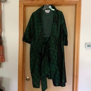 Gorgeous dark green color light coat